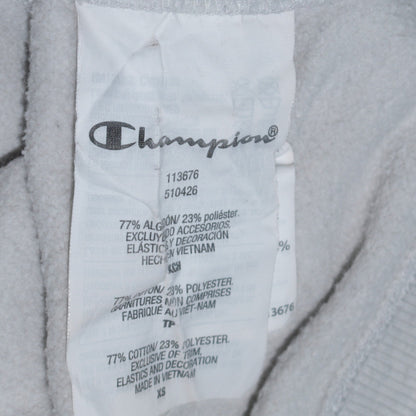 Womens UK Size XS Champion Grey Pullover Hoodie