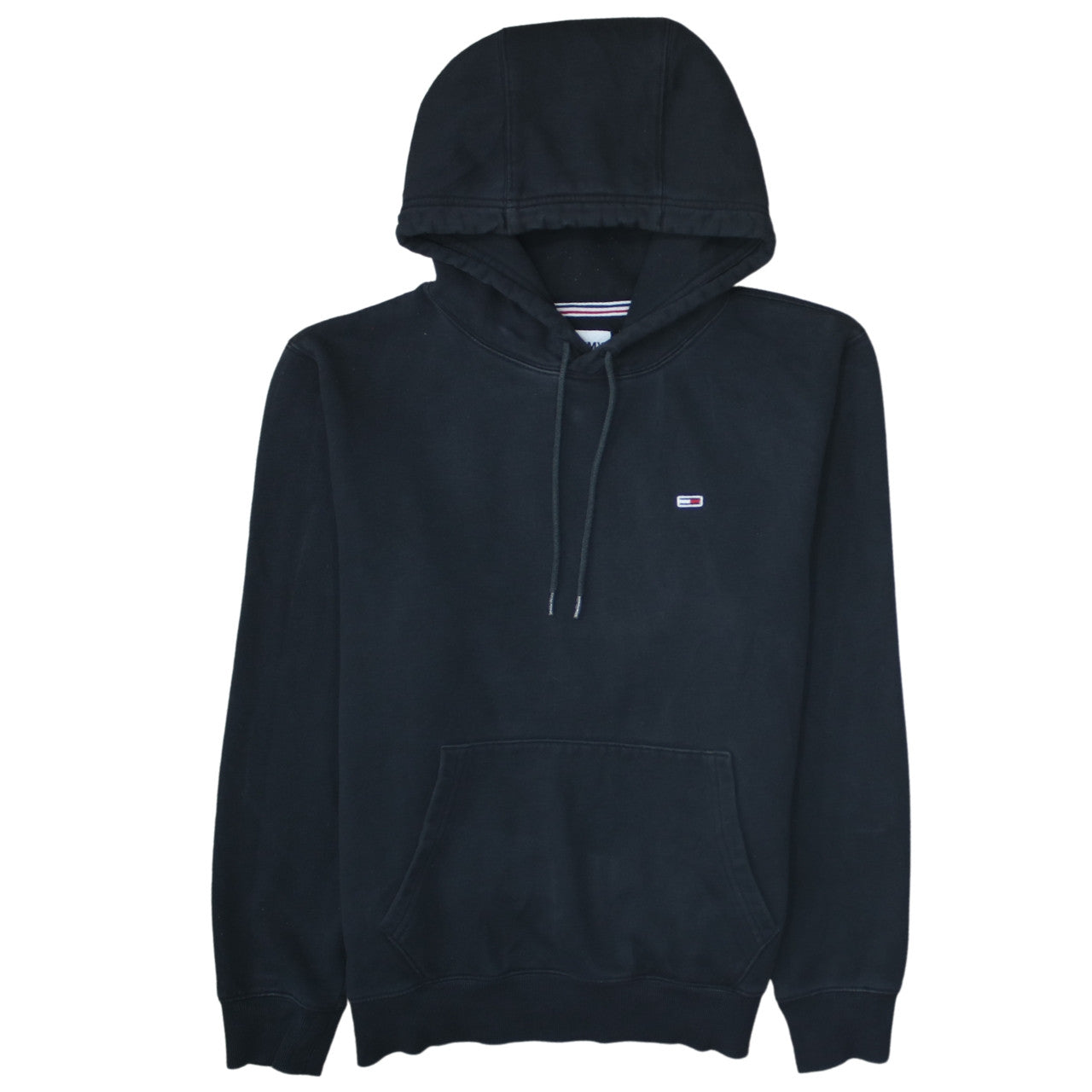Mens UK Size M Tommy Jeans Black Pullover Hoodie