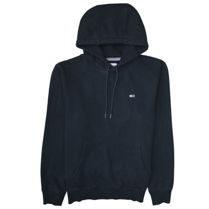 Mens UK Size M Tommy Jeans Black Pullover Hoodie
