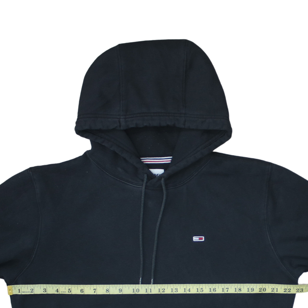 Mens UK Size M Tommy Jeans Black Pullover Hoodie