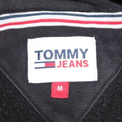 Mens UK Size M Tommy Jeans Black Pullover Hoodie