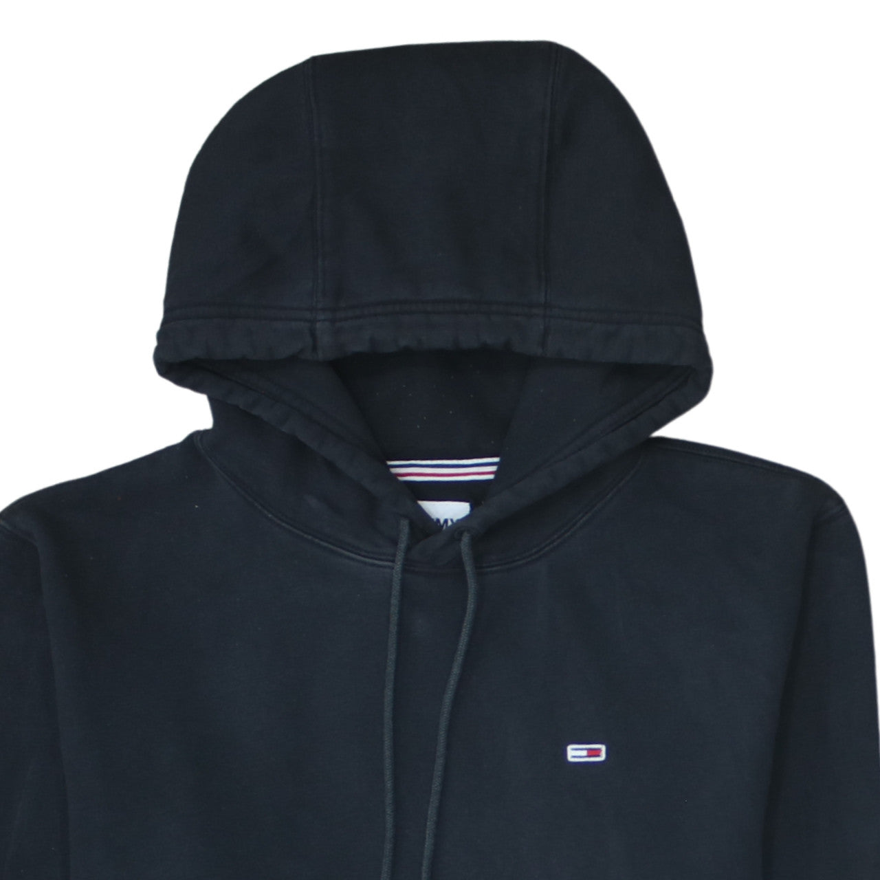 Mens UK Size M Tommy Jeans Black Pullover Hoodie