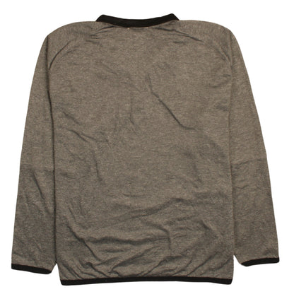 Mens UK Size 2XL Champion Grey Half Zip Sweatshirt