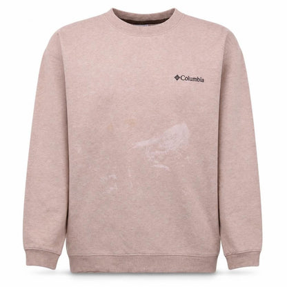 Mens UK Size M Columbia Beige Pullover Sweatshirt