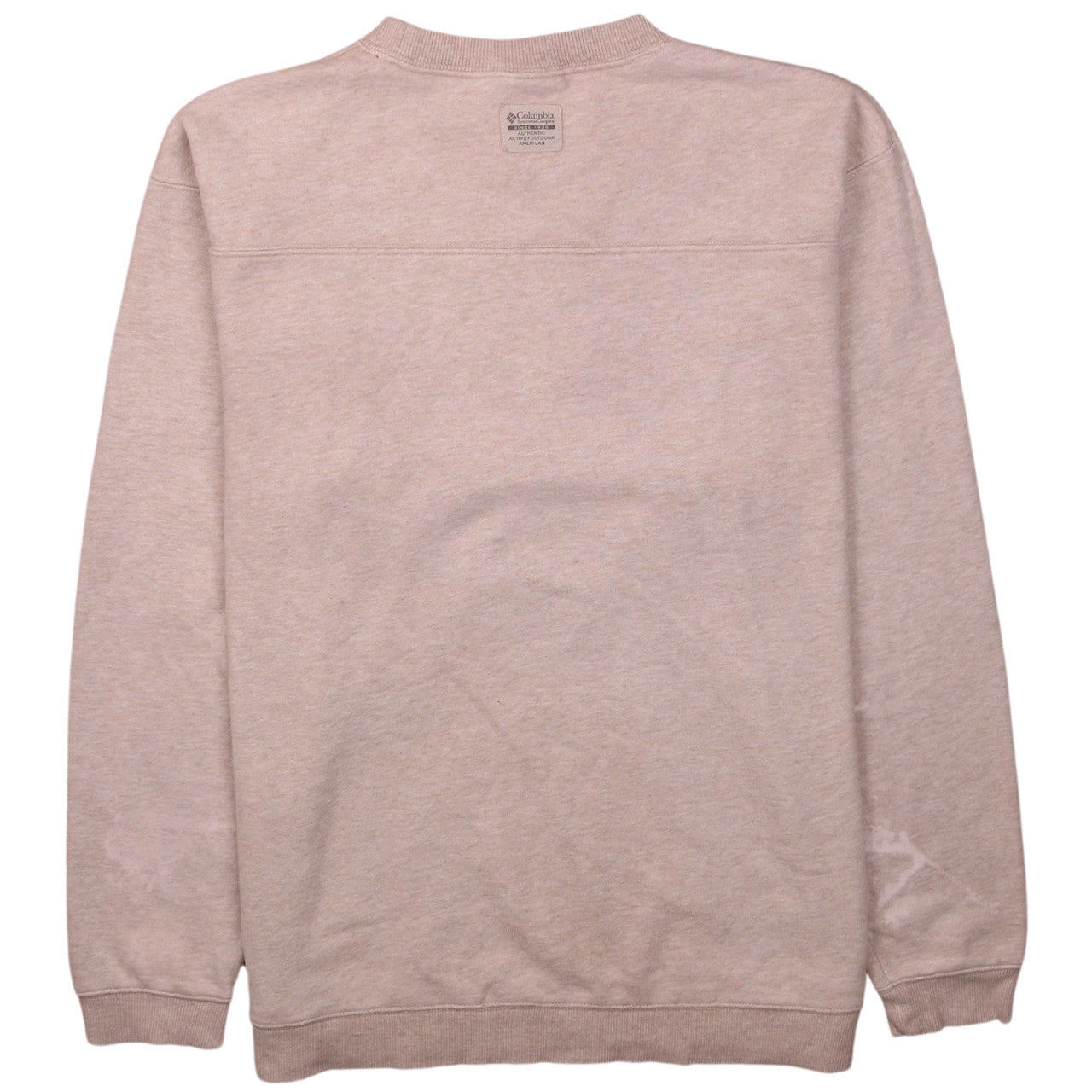 Mens UK Size M Columbia Beige Pullover Sweatshirt