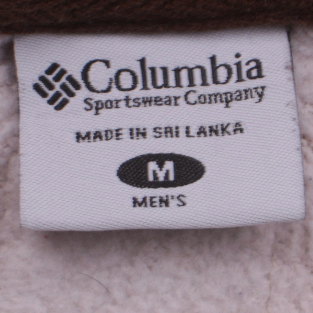 Mens UK Size M Columbia Beige Pullover Sweatshirt