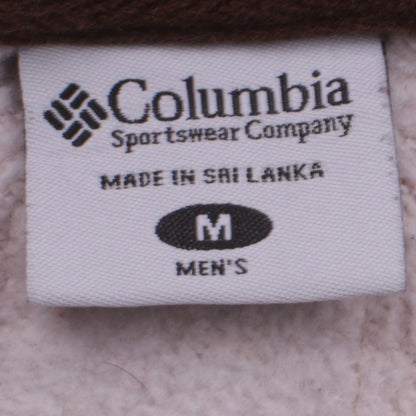 Mens UK Size M Columbia Beige Pullover Sweatshirt
