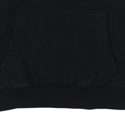 Tommy Hilfiger Boys Black Pullover Hoodie Size 164 Logo Fleece