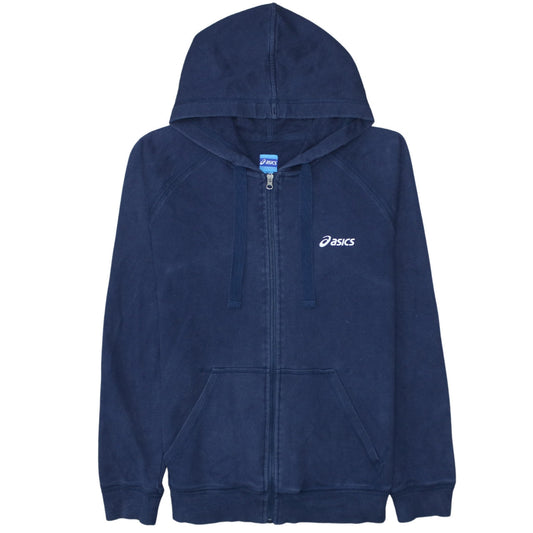 Mens UK Size L ASICS Blue Full Zip Hoodie