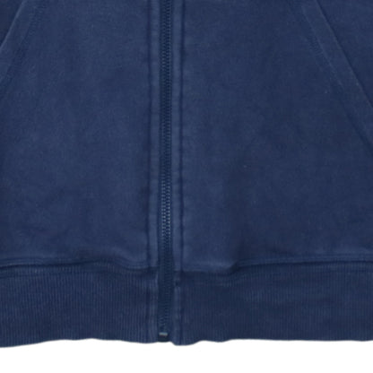 Mens UK Size L ASICS Blue Full Zip Hoodie