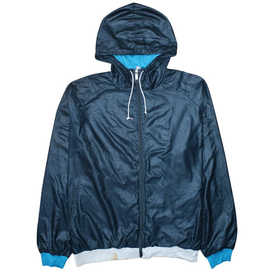 Mens UK Size 2XL Nike Blue Windbreaker Coat