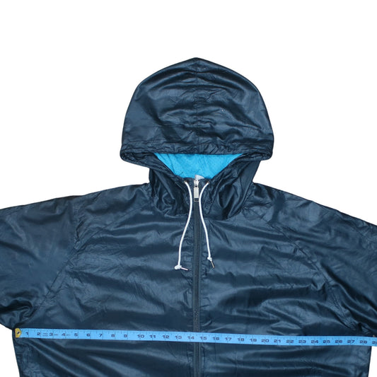 Mens UK Size 2XL Nike Blue Windbreaker Coat