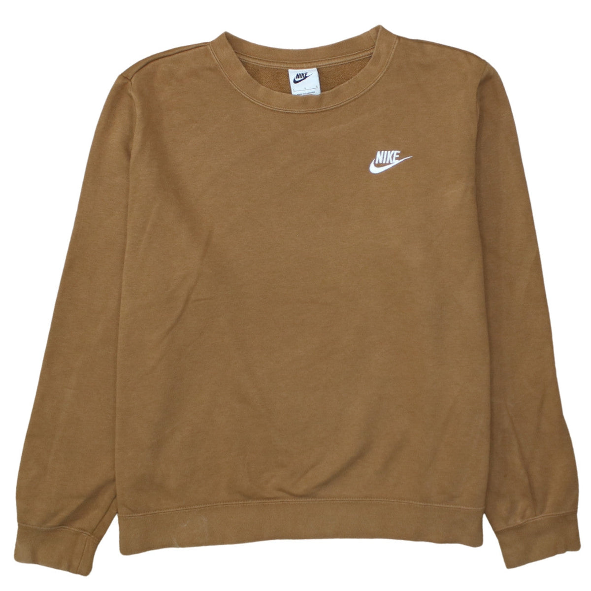 Mens UK Size L Nike Brown Pullover Sweatshirt