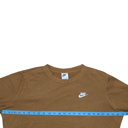 Mens UK Size L Nike Brown Pullover Sweatshirt