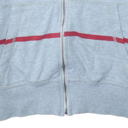 Mens UK Size M Liverpool Football Club Grey Full Zip Hoodie