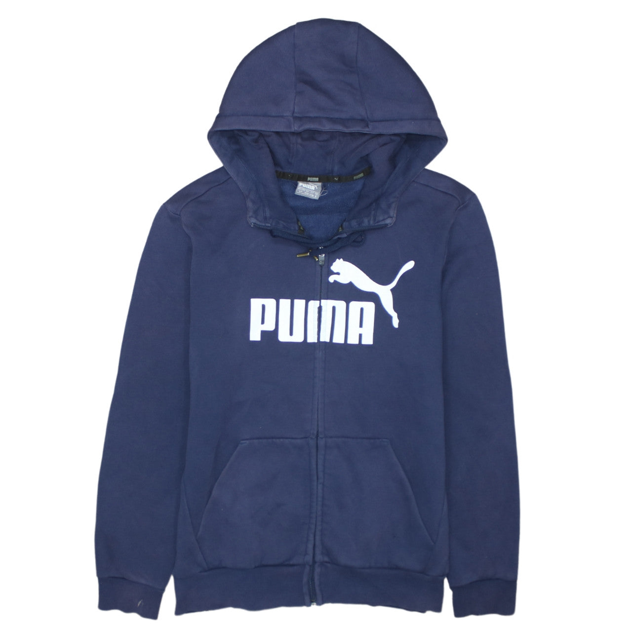 Mens UK Size S PUMA Blue Full Zip Hoodie