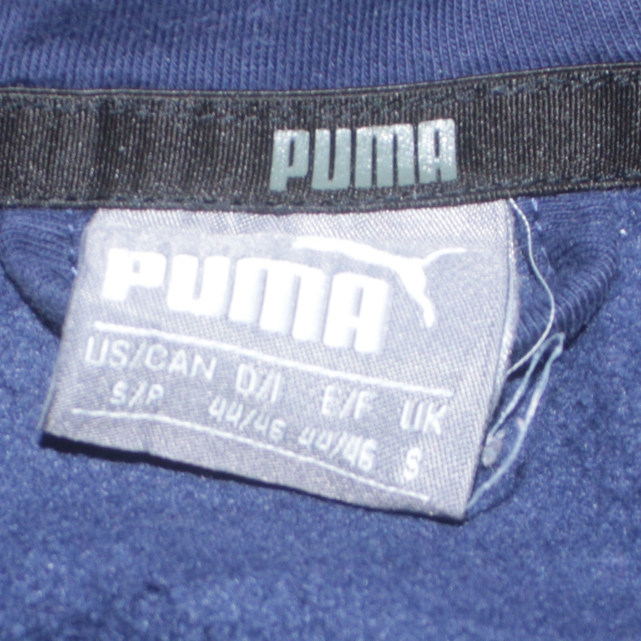 Mens UK Size S PUMA Blue Full Zip Hoodie