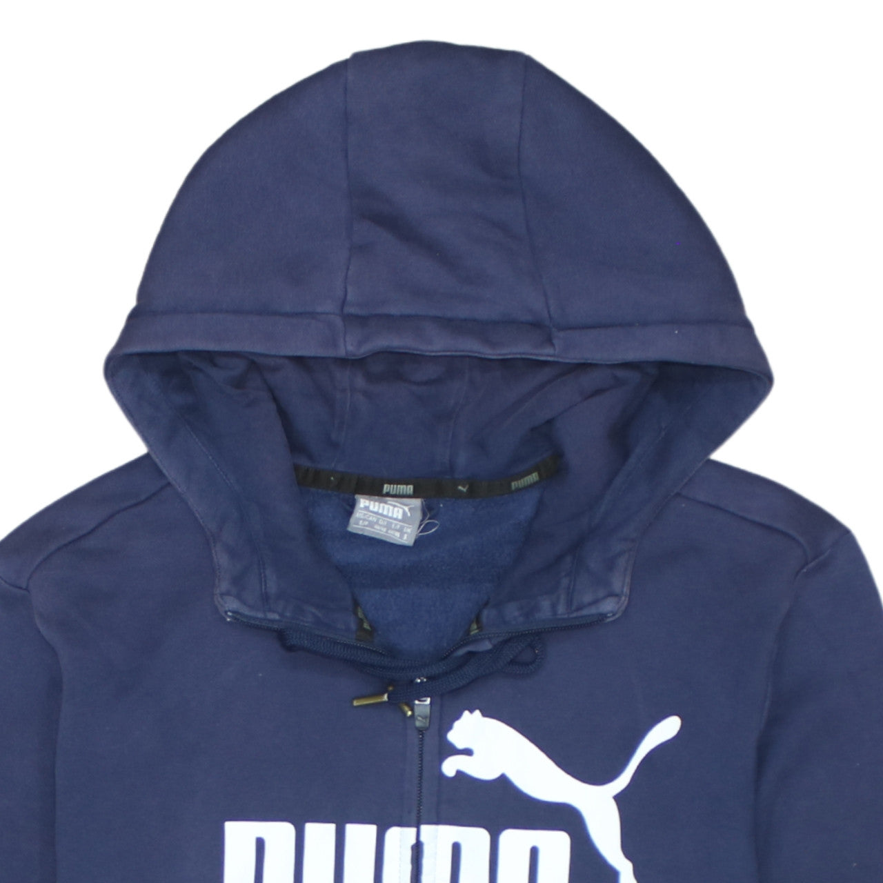 Mens UK Size S PUMA Blue Full Zip Hoodie