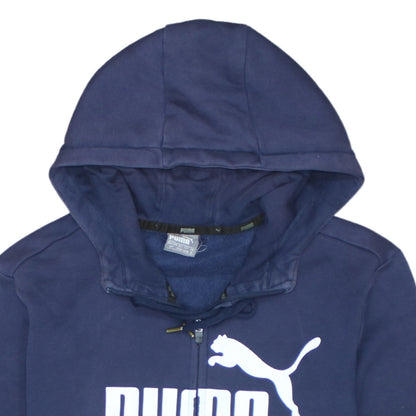 Mens UK Size S PUMA Blue Full Zip Hoodie
