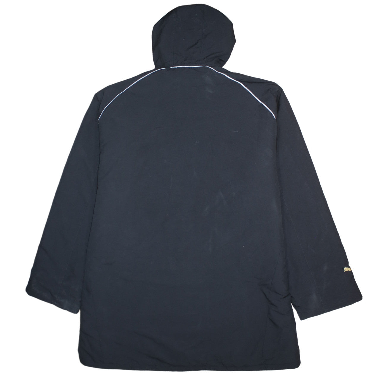 Puma Mens Black 2XL Winter Parka Hooded Jacket Coat