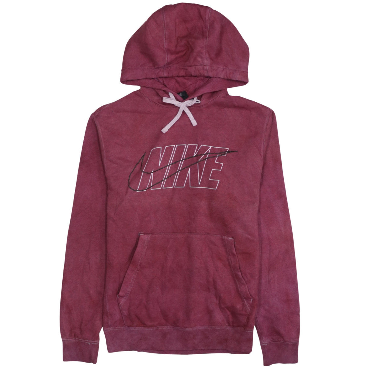 Mens UK Size S Nike Red Pullover Hoodie