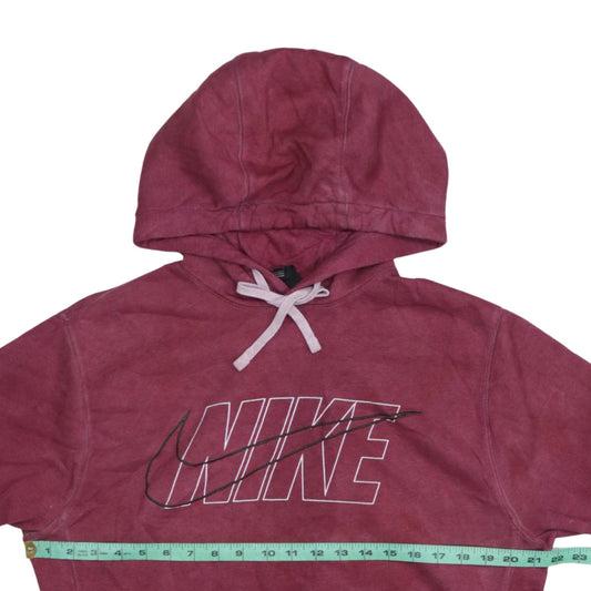 Mens UK Size S Nike Red Pullover Hoodie