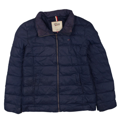 Mens UK Size XL Tommy Hilfiger Denim Blue Puffer Jacket