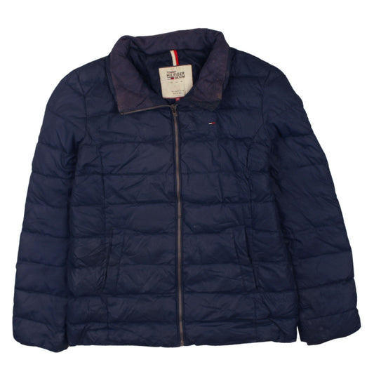 Mens UK Size XL Tommy Hilfiger Denim Blue Puffer Jacket
