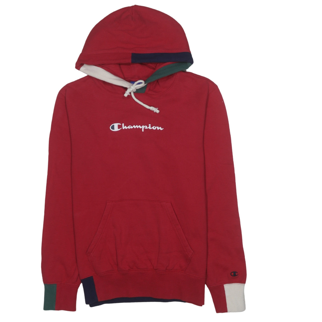 Mens UK Size S Champion Red Pullover Hoodie