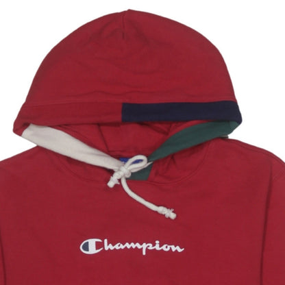 Mens UK Size S Champion Red Pullover Hoodie