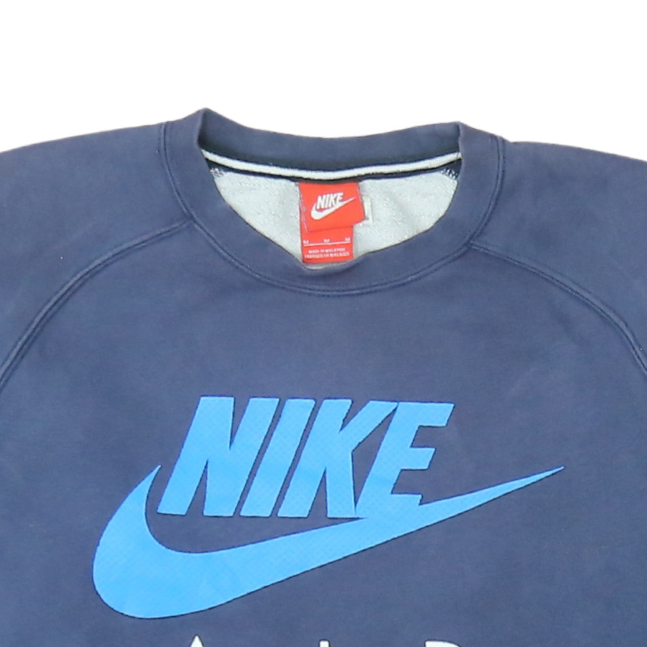 Mens UK Size M Nike Blue Pullover Sweatshirt