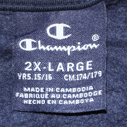 Champion Boys Navy Red Colourblock Crew Neck Sweatshirt 15-16 Years 2XL