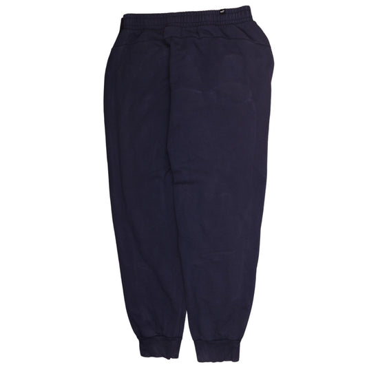 Puma Men's Blue Fleece Jogger Trousers Size L