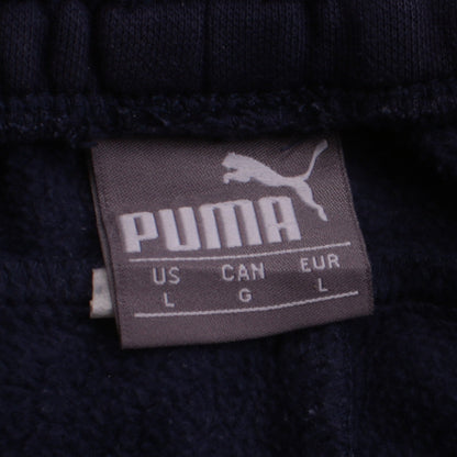 Puma Men's Blue Fleece Jogger Trousers Size L