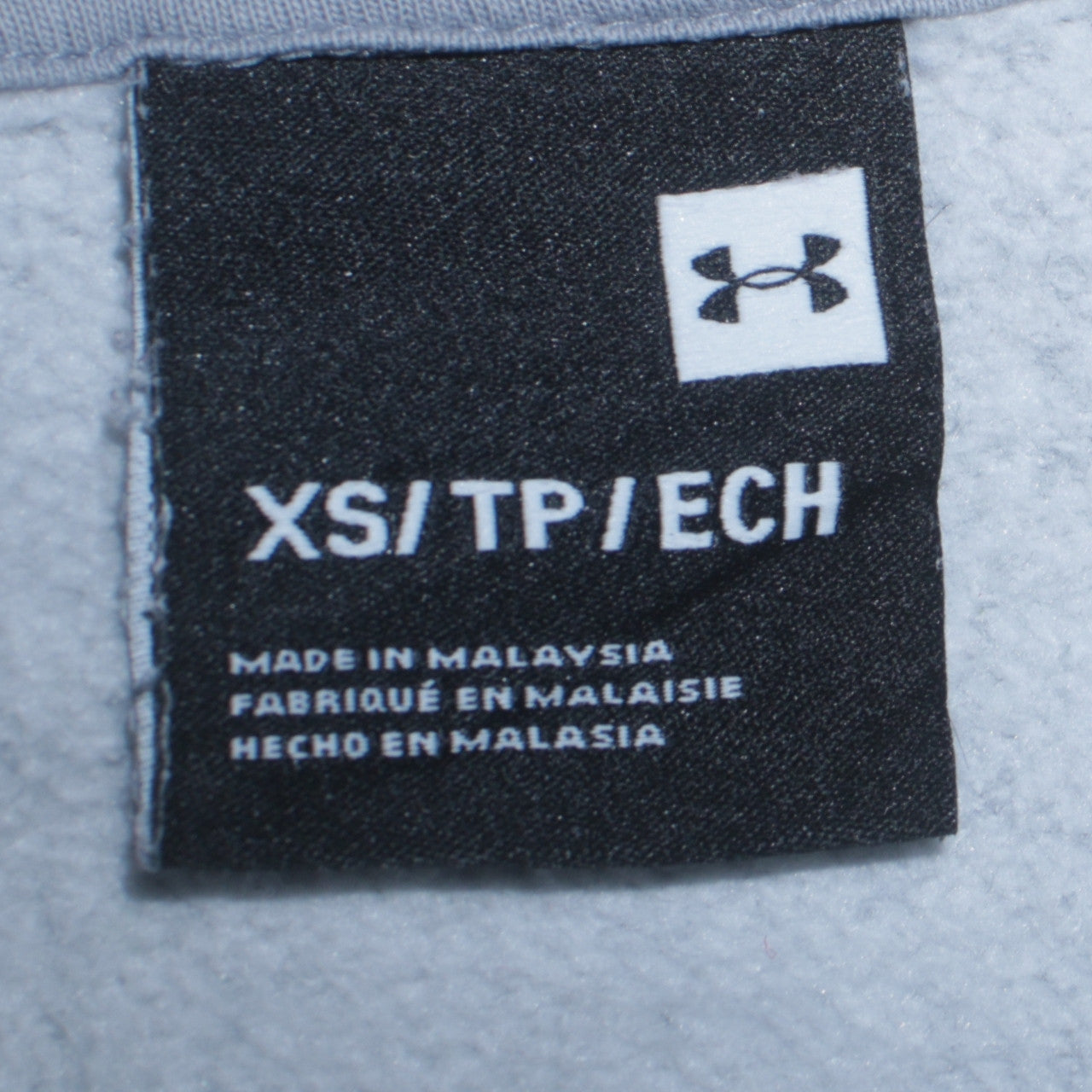 Mens UK Size XS Under armour Grey Pullover Hoodie