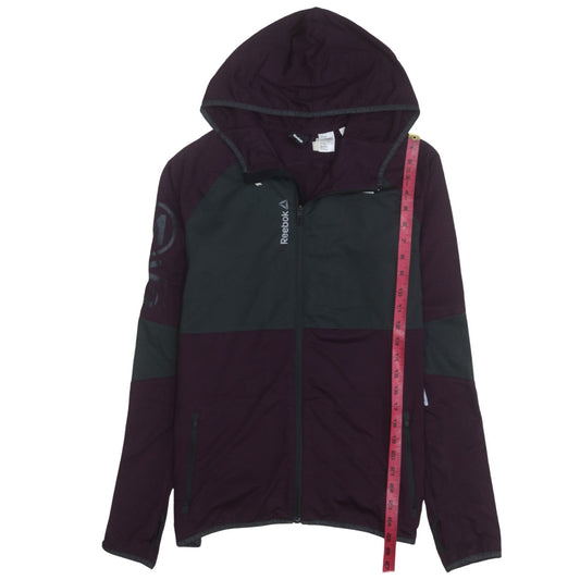 Womens UK Size L Reebok Purple Full Zip Hoodie