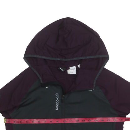 Womens UK Size L Reebok Purple Full Zip Hoodie