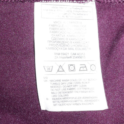Womens UK Size L Reebok Purple Full Zip Hoodie