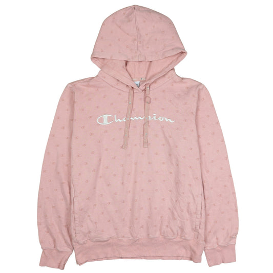 Womens UK Size XL Champion Pink Pullover Hoodie