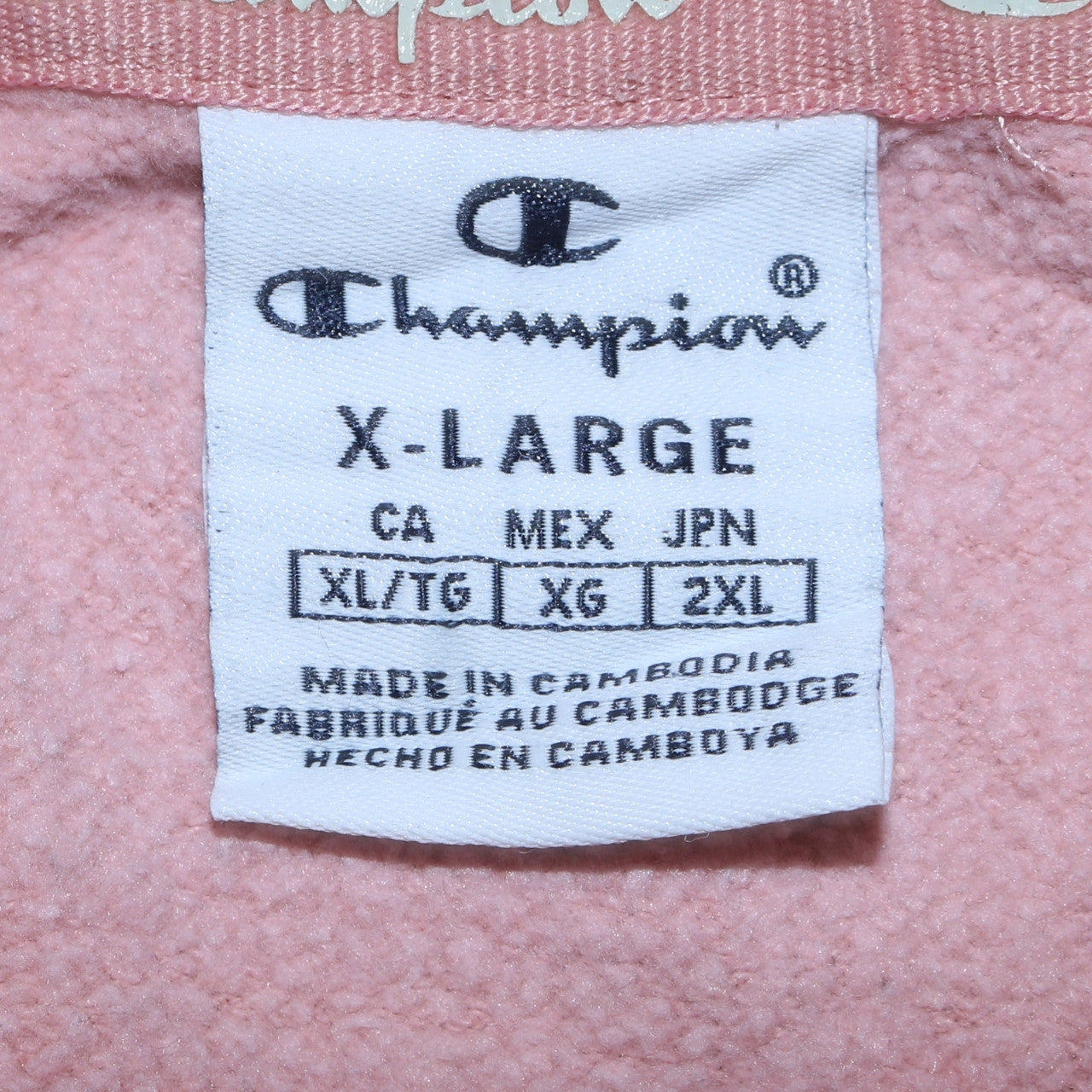 Womens UK Size XL Champion Pink Pullover Hoodie
