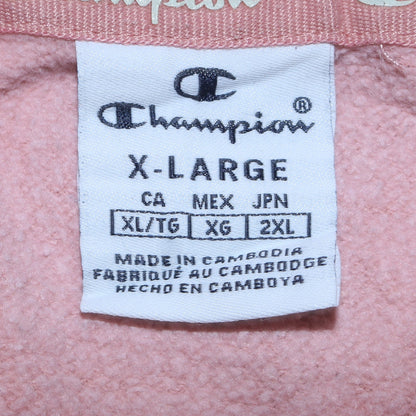 Womens UK Size XL Champion Pink Pullover Hoodie