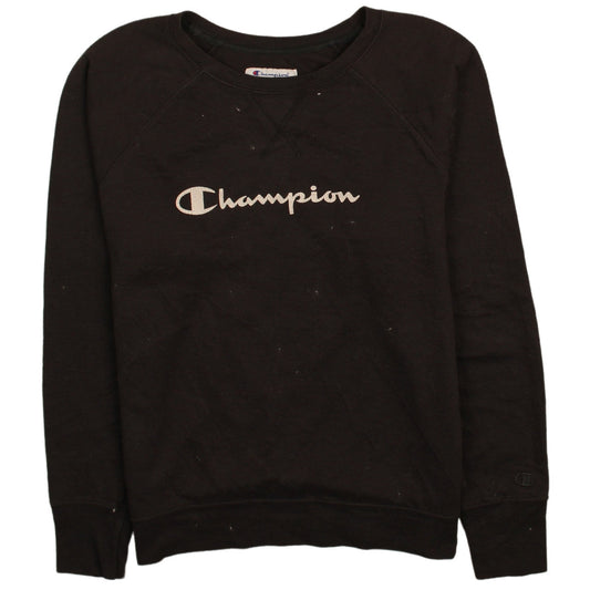 Mens UK Size L Champion Black Pullover Sweatshirt