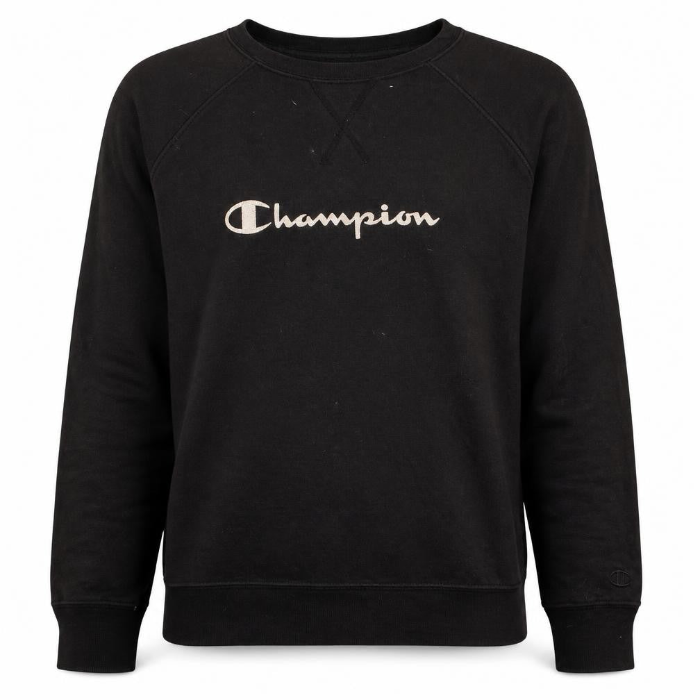 Mens UK Size L Champion Black Pullover Sweatshirt