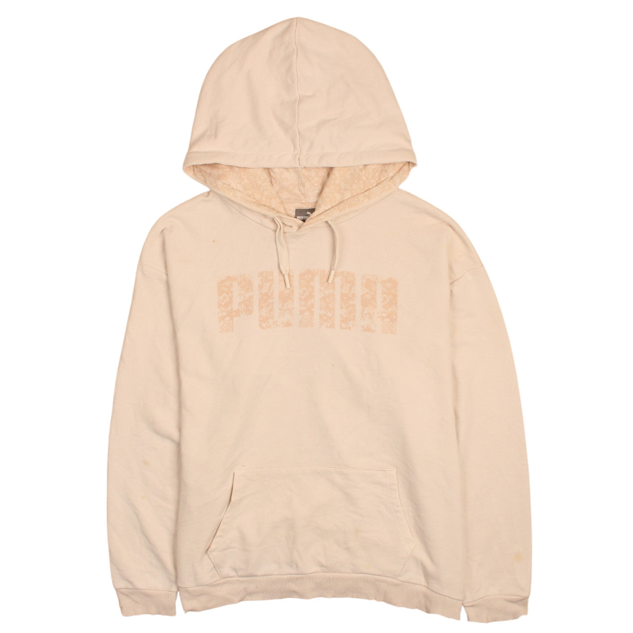 Womens UK Size 16 PUMA Beige Pullover Hoodie