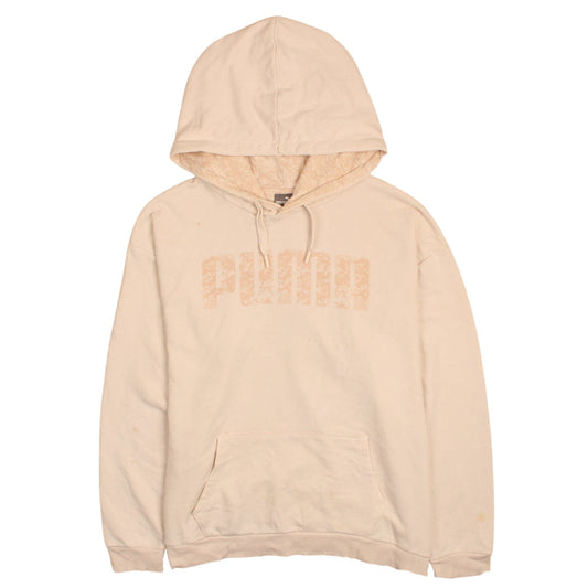 Womens UK Size 16 PUMA Beige Pullover Hoodie