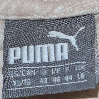 Womens UK Size 16 PUMA Beige Pullover Hoodie