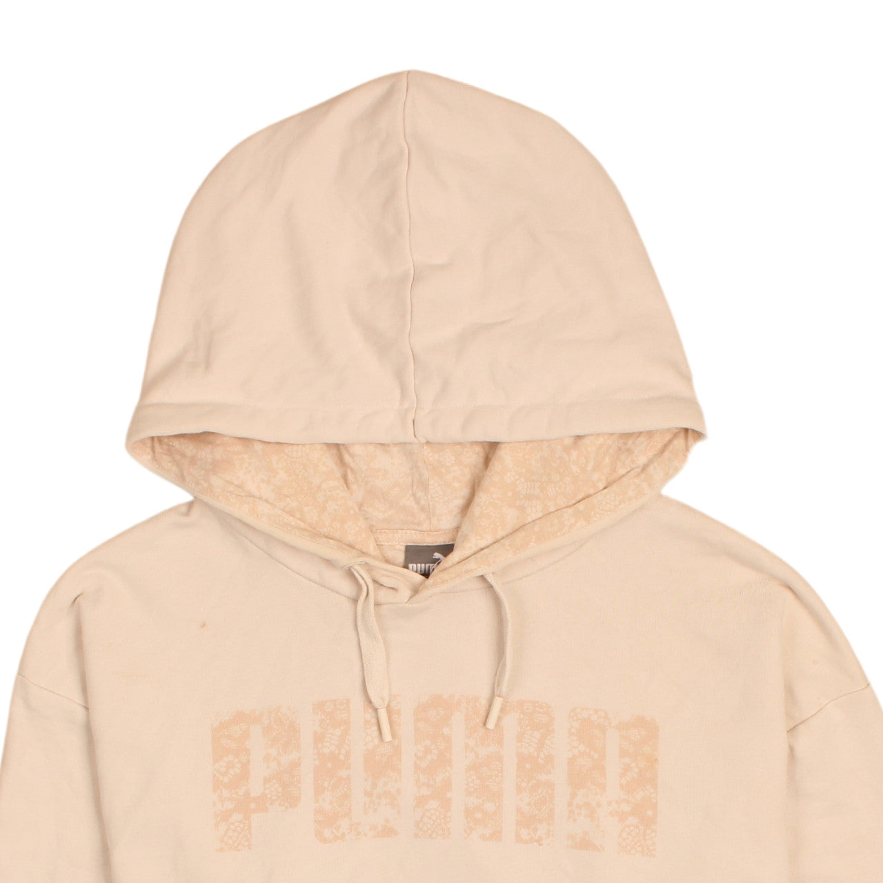 Womens UK Size 16 PUMA Beige Pullover Hoodie