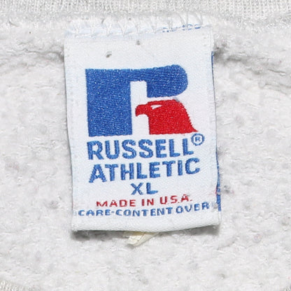 Mens UK Size XL Russell Athletic Grey Pullover Sweatshirt