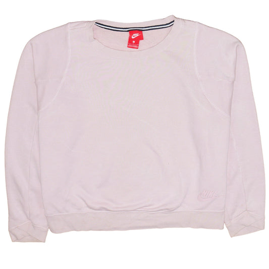 Womens UK Size L Nike Pink Pullover Sweatshirt