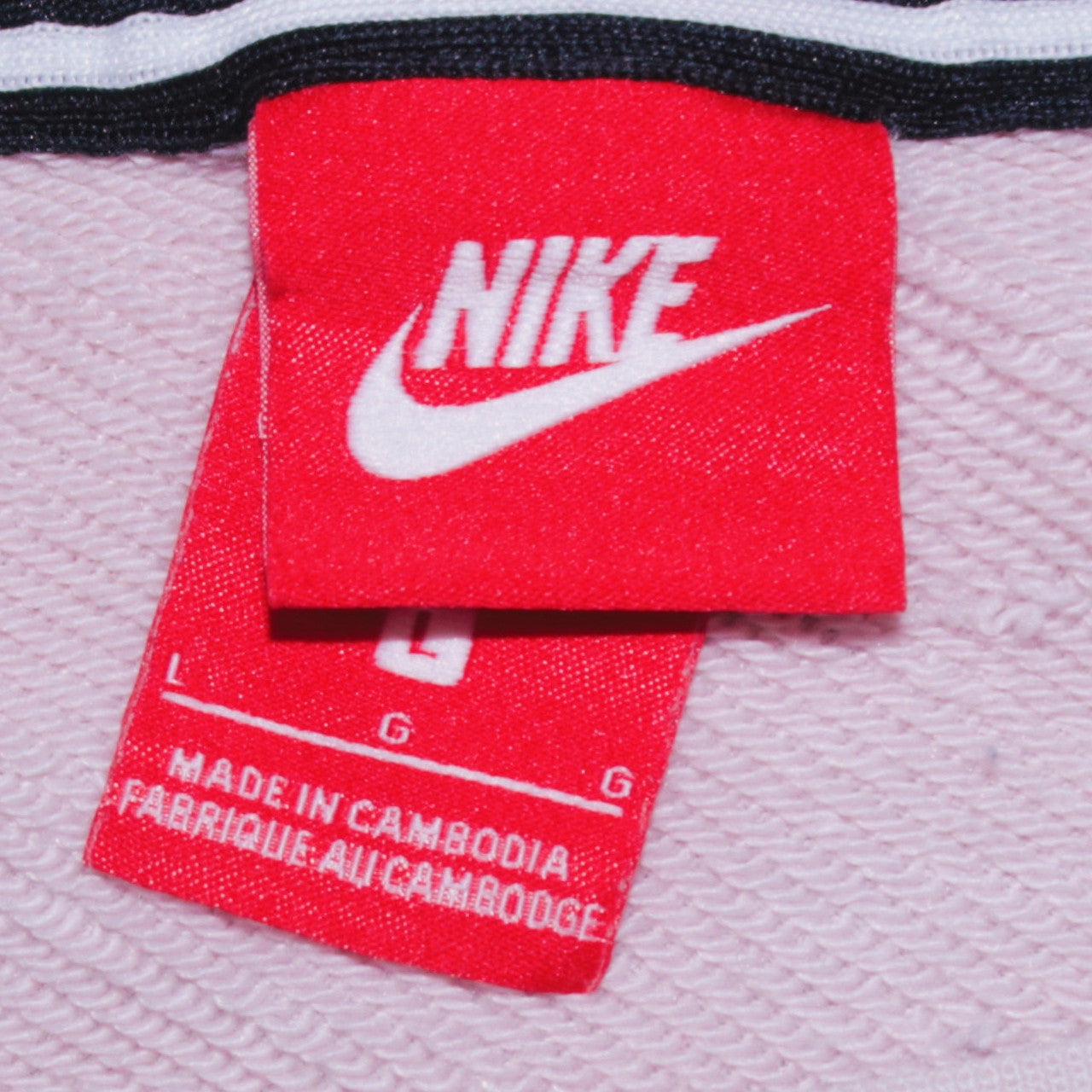 Womens UK Size L Nike Pink Pullover Sweatshirt